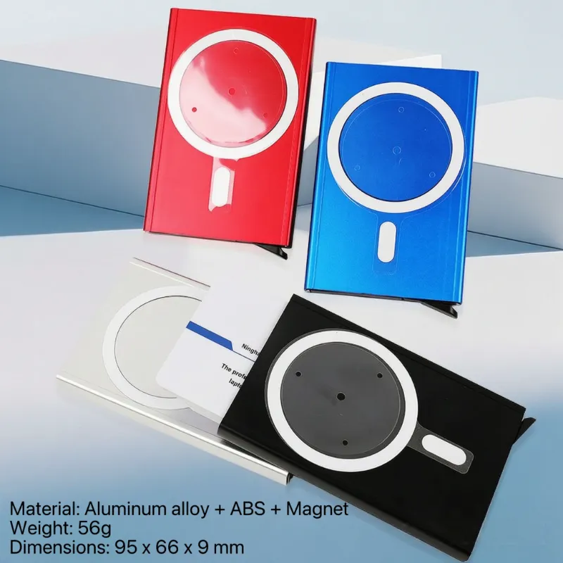 Magnetische aluminium automatische pop-up kaarthouder