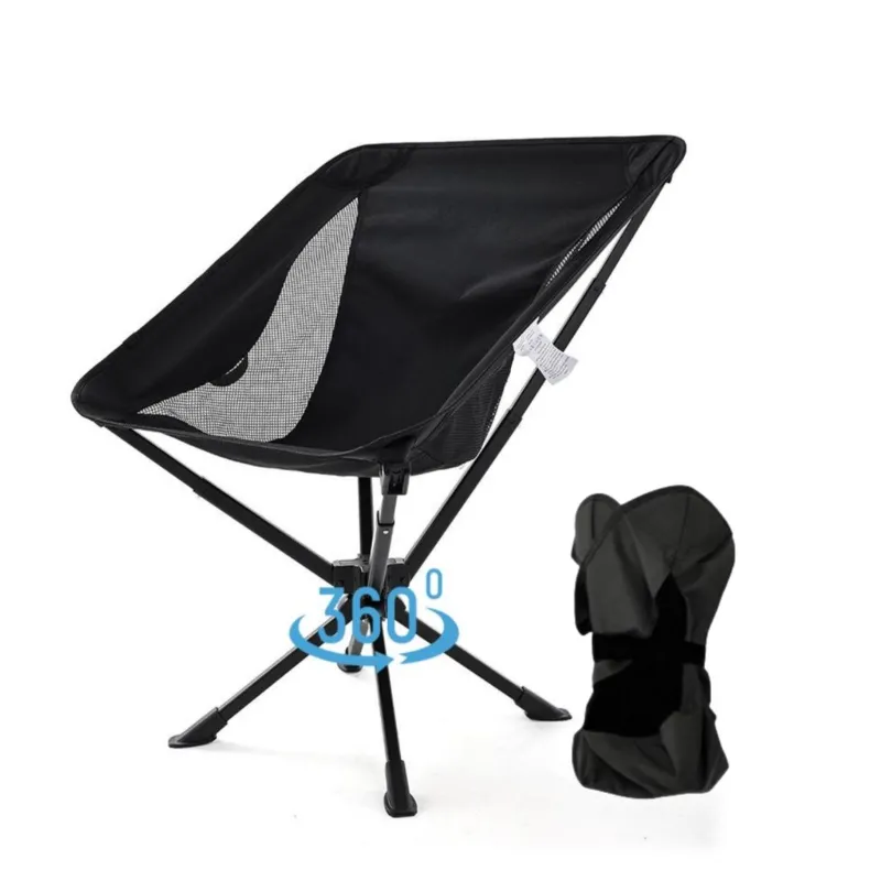 Draagbare 360 ​​graden draaibare campingstoel