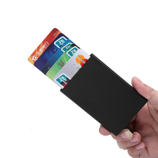 Automatische pop-up aluminium creditcardhouder