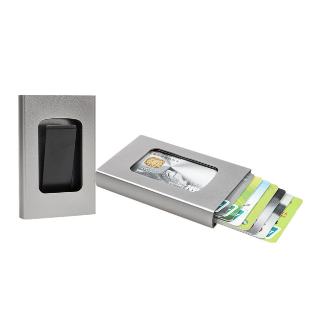 RFID Blacking Secure Pocket Wallet Aluminium contant- en kaarthouder